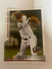 Pat Venditte Card 2019 Sacramento River Cats Team Card