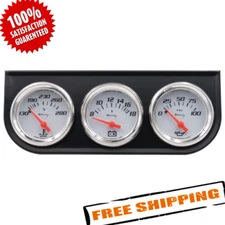 EQUUS E5200 2" White Volt Triple Gauge Kit