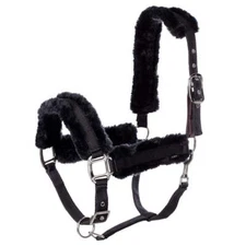 E22007-BLK Equinavia Valkyrie Ultra Fleece Breakaway Halter - Black/Black NEW