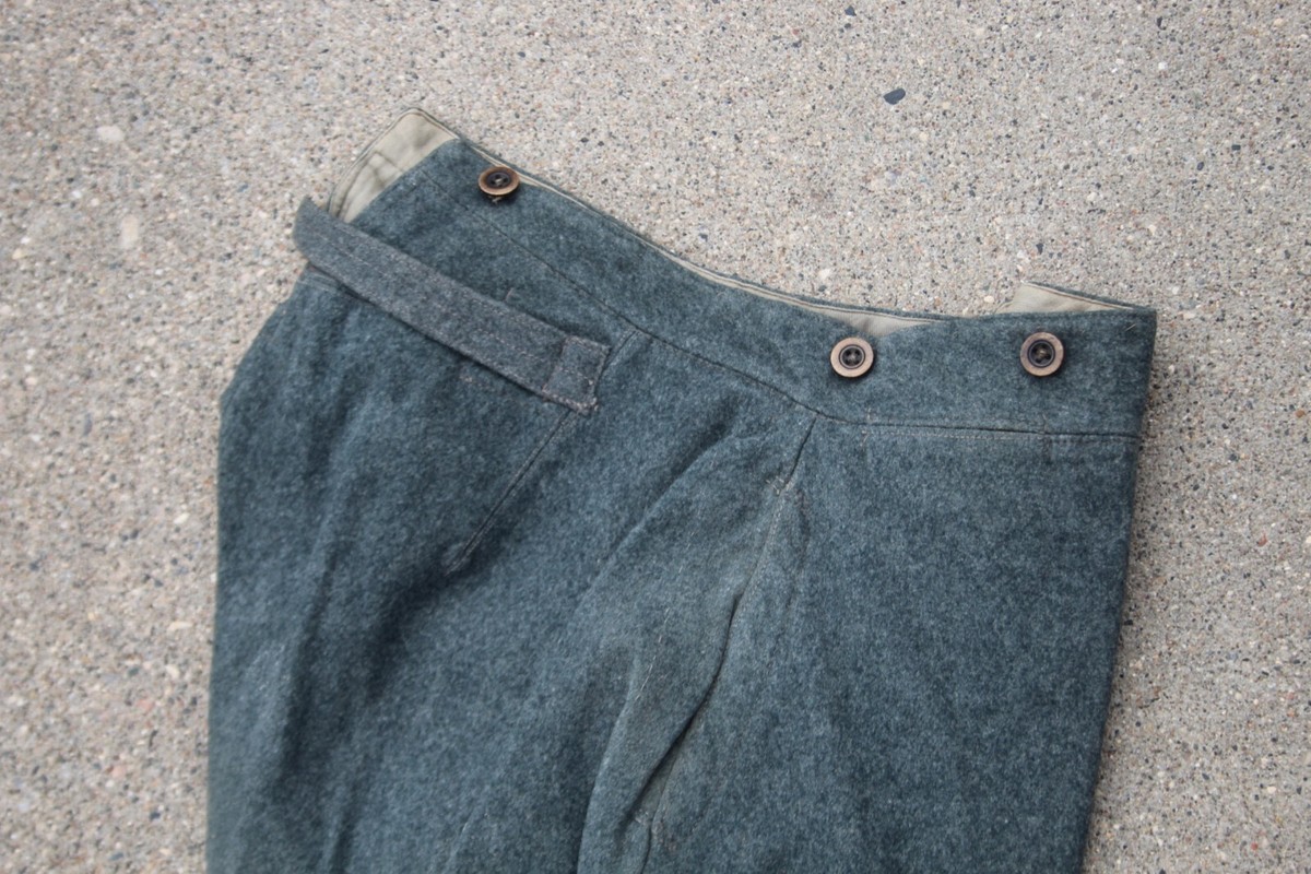 VTG Wool Military Pants button fly EX 72 Measure 30 Inch Waist 29