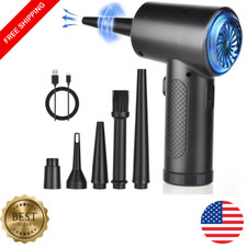 Cordless Air Duster 51000RPM Compressed Air Blower for PC Keyboard Cleaner LED