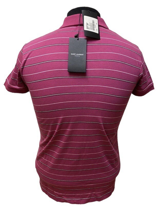 Polo Shirt Yves Saint Laurent donna rosa medio fucsia