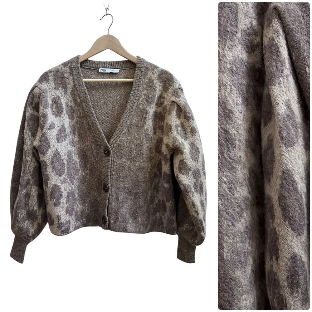 Zara Jacquard Animal Print Brushed Finished Texture Wool
