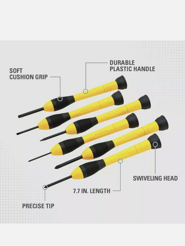 Boxer Tools Pk-6 Precision Flat & Phillips Micro-tech Screwdriver 6pc ...