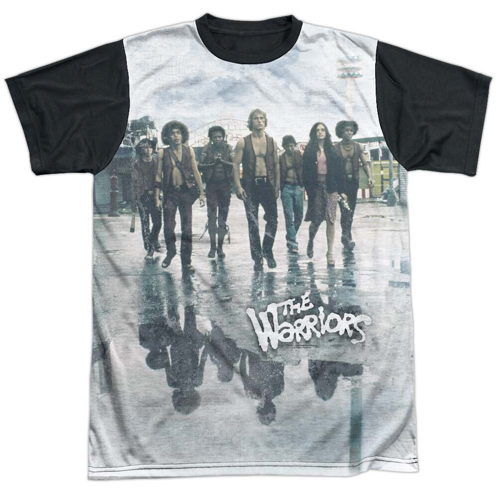 Warriors Strolling Adult Halloween Costume T Shirt (Black Back), S-3XL