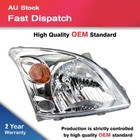 Right Driver Chrome Headlight Lamp For Toyota Landcruiser Prado 120 Series 02-09