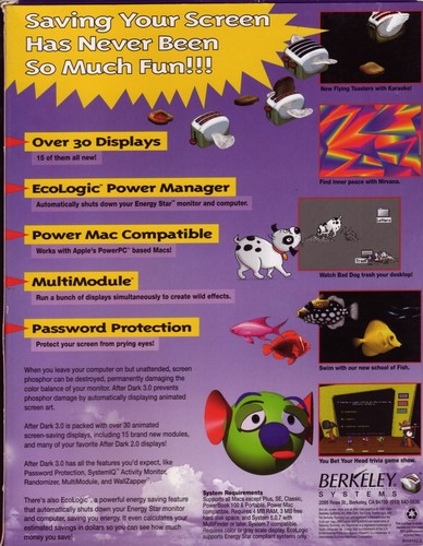 VINTAGE After Dark 3.0 Screen Saver 1996 Macintosh 3.5" Floppy CLEAN - Bild 2 von 6