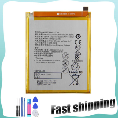 Compatible Battery With Huawei P9 HB366481ECW 3.82V 3000mAh + Free Tools