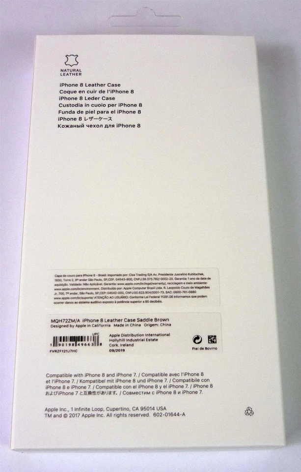 Genuine Apple Leather Case for iPhone 7, 8 & SE (2nd & 3rd Gen) - Saddle Brown - Image 3 of 4