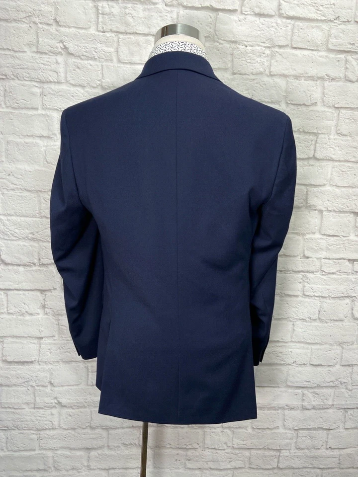 Mint John Bartlett Mens Navy Blue Stretch Classic Fit Sport Coat Blazer 40R - Image 4 of 4