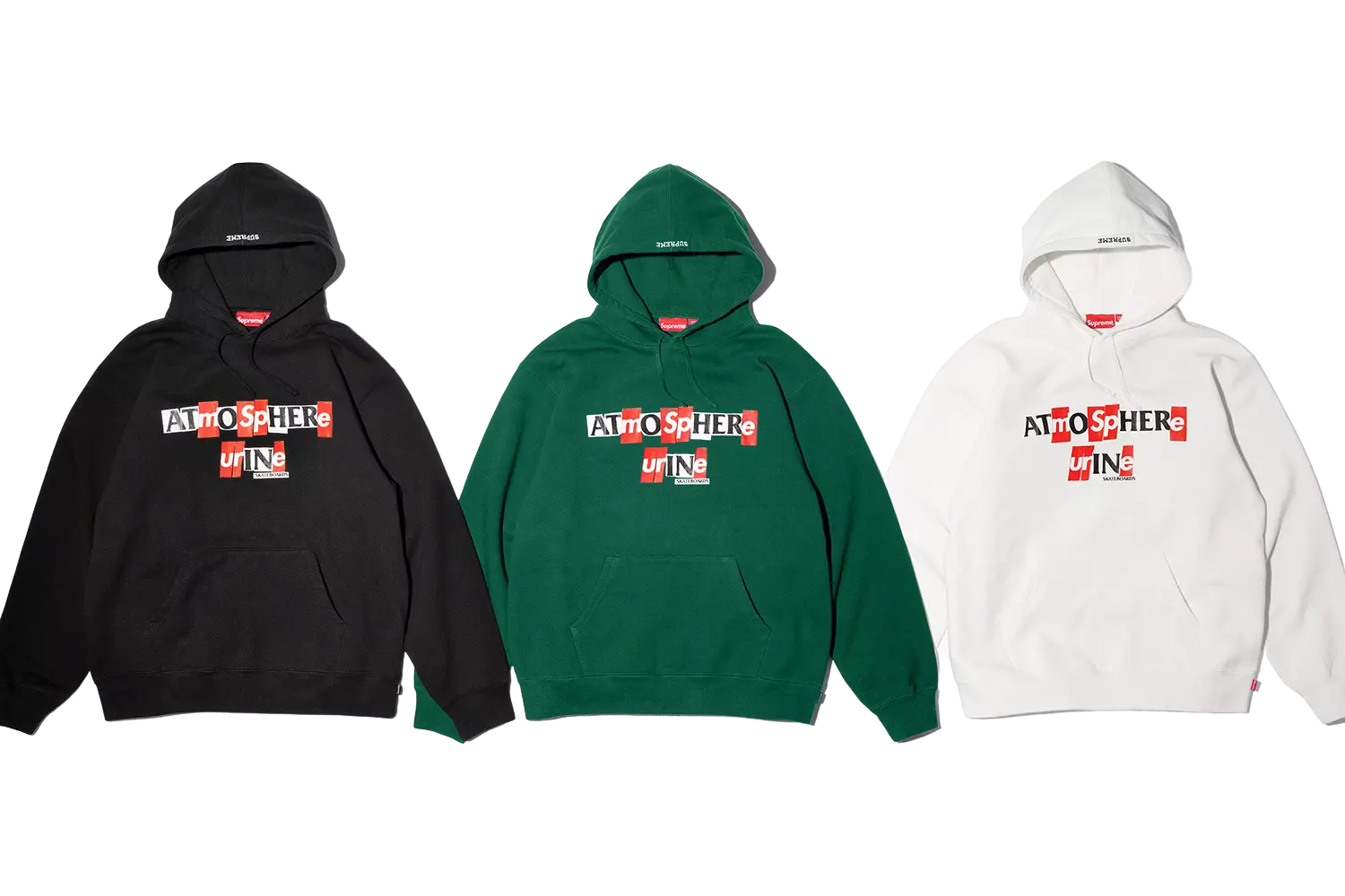 Sweat shirt à capuche Supreme x ANTIHERO FW20 noir/blanc (FW20SW96) hommes tailles M L
