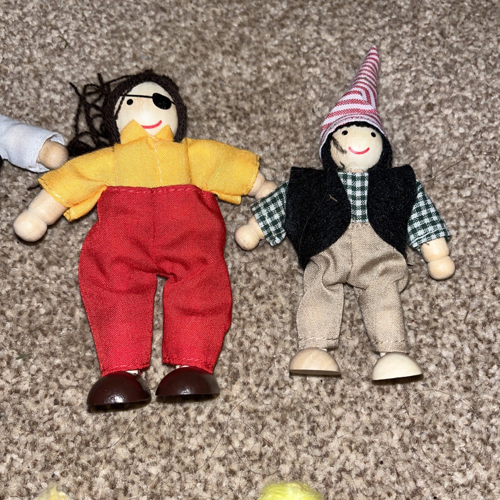 8 WOODEN DOLLS HOUSE FIGURES eBay