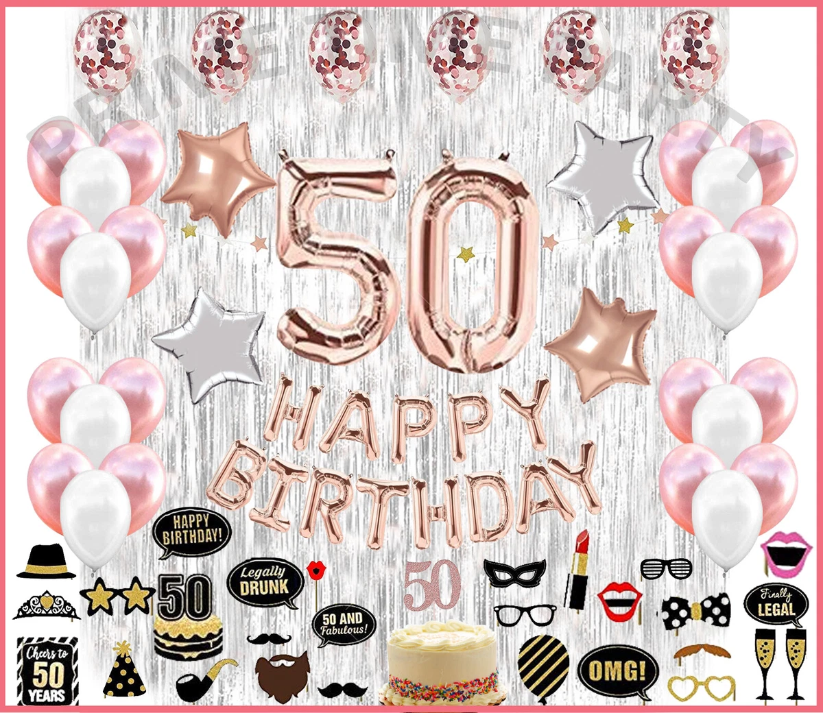 50 And Fabulous Birthday Party Decorations | Shelly Lighting