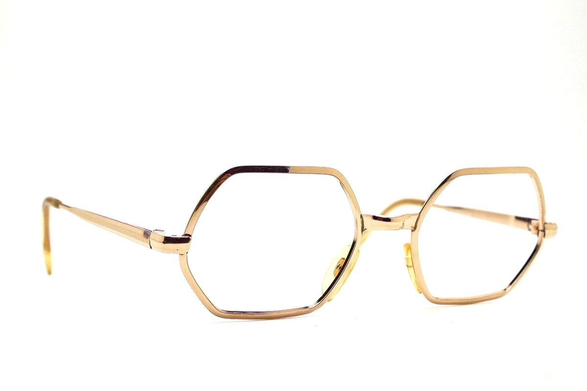 1970s vintage eyeglasses gold filled DESIL 14k 20/000 gold 