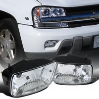 2002-2009 Chevy Trailblazer Clear Lens Front Fog Bumper Lights W/ Bulbs on sale 2002-2009 Chevy Trailblazer Clear Lens Front Fog Bumper Lights W/ Bulbs on sale