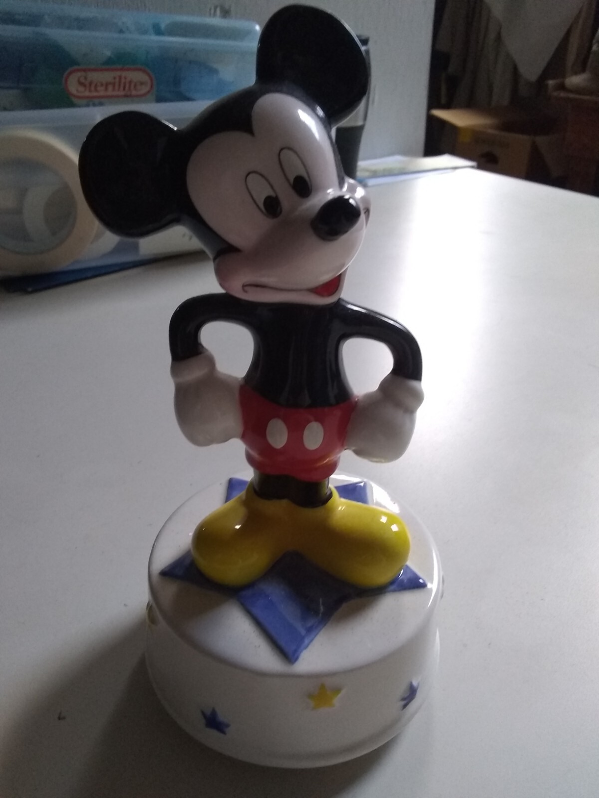 Vintage Disney MICKEY MOUSE MUSIC BOX by Schmidt eBay