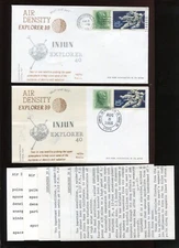 EXPLORER 39 & 40 'MUTT & JEFF' SPACECRAFT SWANSON COVERS DC135