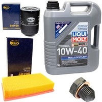 MotoröL Filter Set 10W40 5 L + ÖLablassschraube FüR Audi 80 VW Jetta Golf II