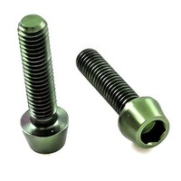 Titan Schraube M6 X 35Mm - Innensechskant Konischer Kopf - GrüN