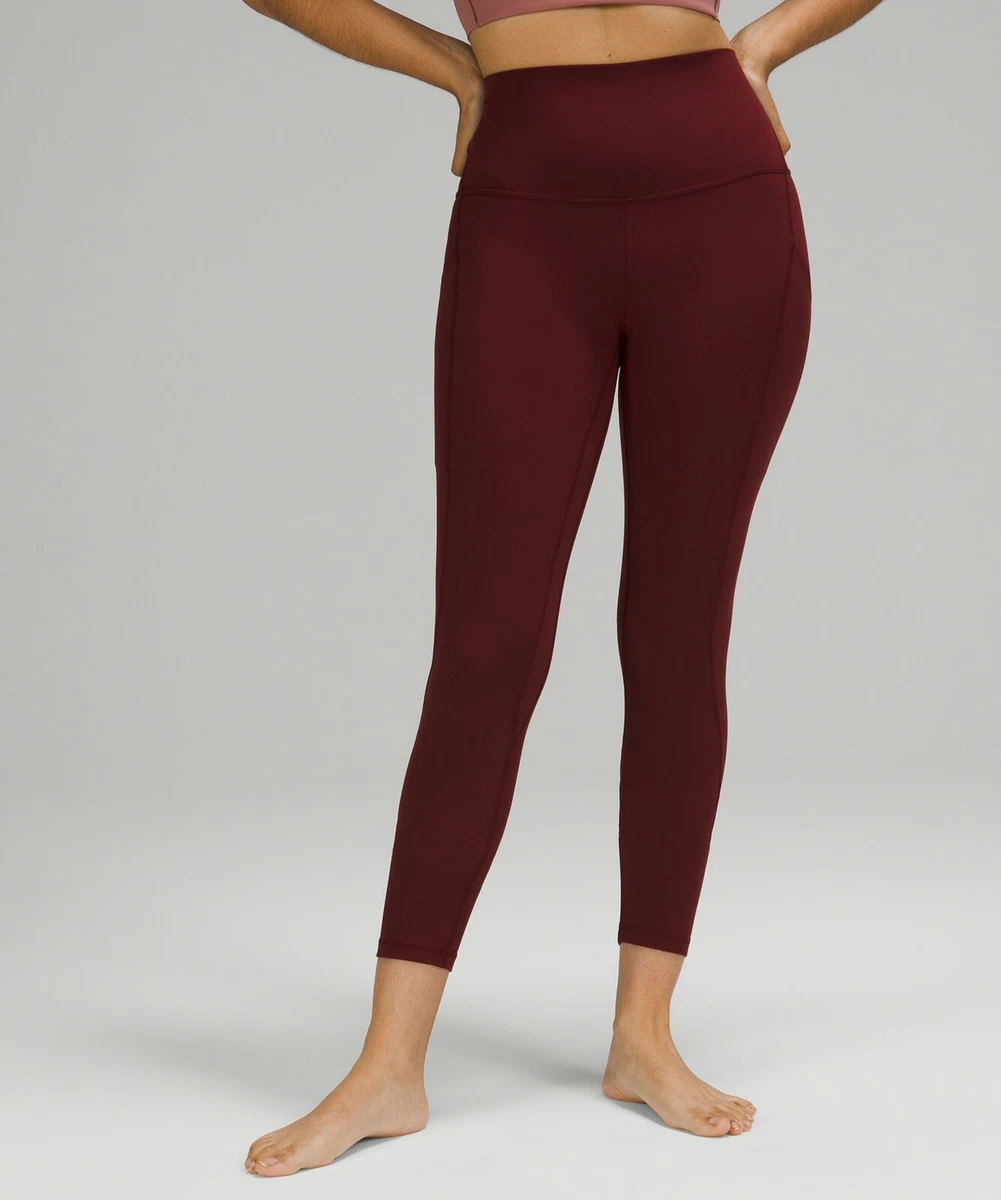 Lululemon Align High-Rise Pant with Pockets 25 - Red Merlot Size 0