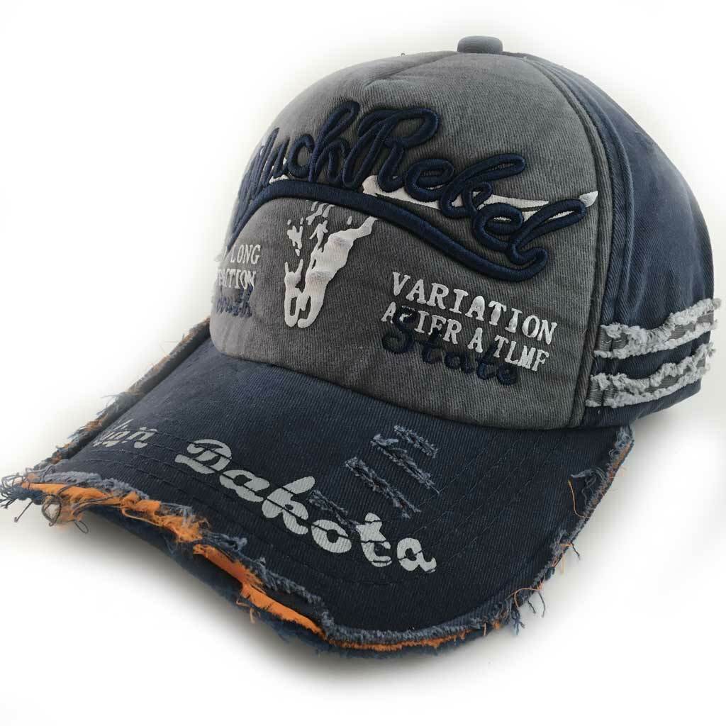 Casquette Trucker Vintage Bleu Usé La Joya Western - 100% Coton, Neuve Avec étiquettes
