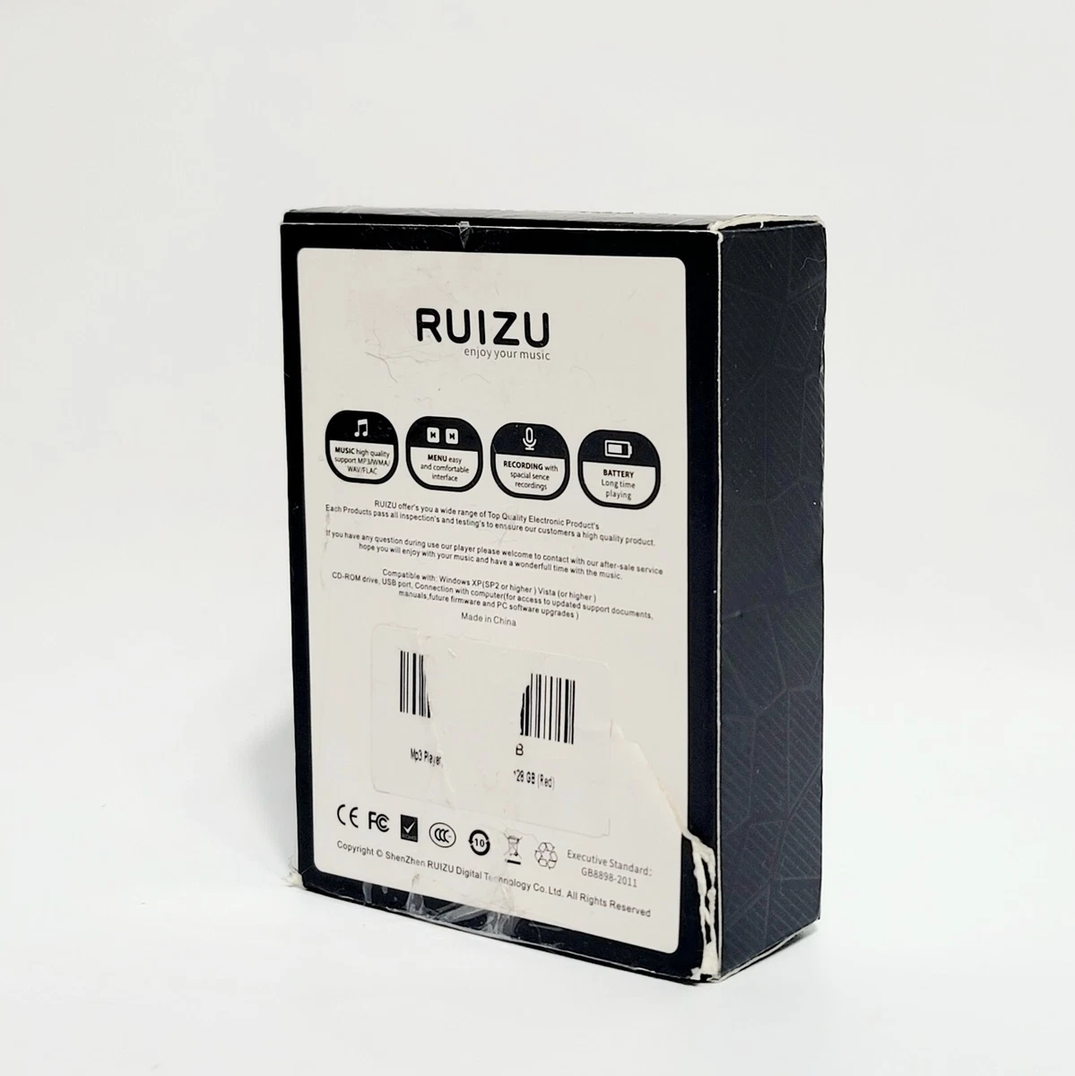 RUIZU Digital Music Player RED MP3 Voice RECORDING 128G 5V Photo.