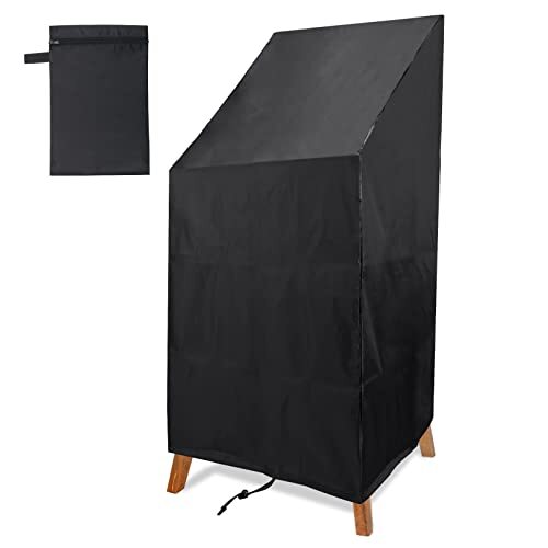 Outdoor Chair Cover Waterproof High Back Stackable Patio Chair Cover