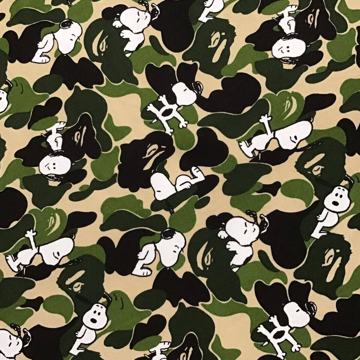 BAPE × Snoopy ABC camo green Big Cushion PEANUTS A Bathing BAPE × Snoopy ABC camo green Big Cushion PEANUTS A Bathing