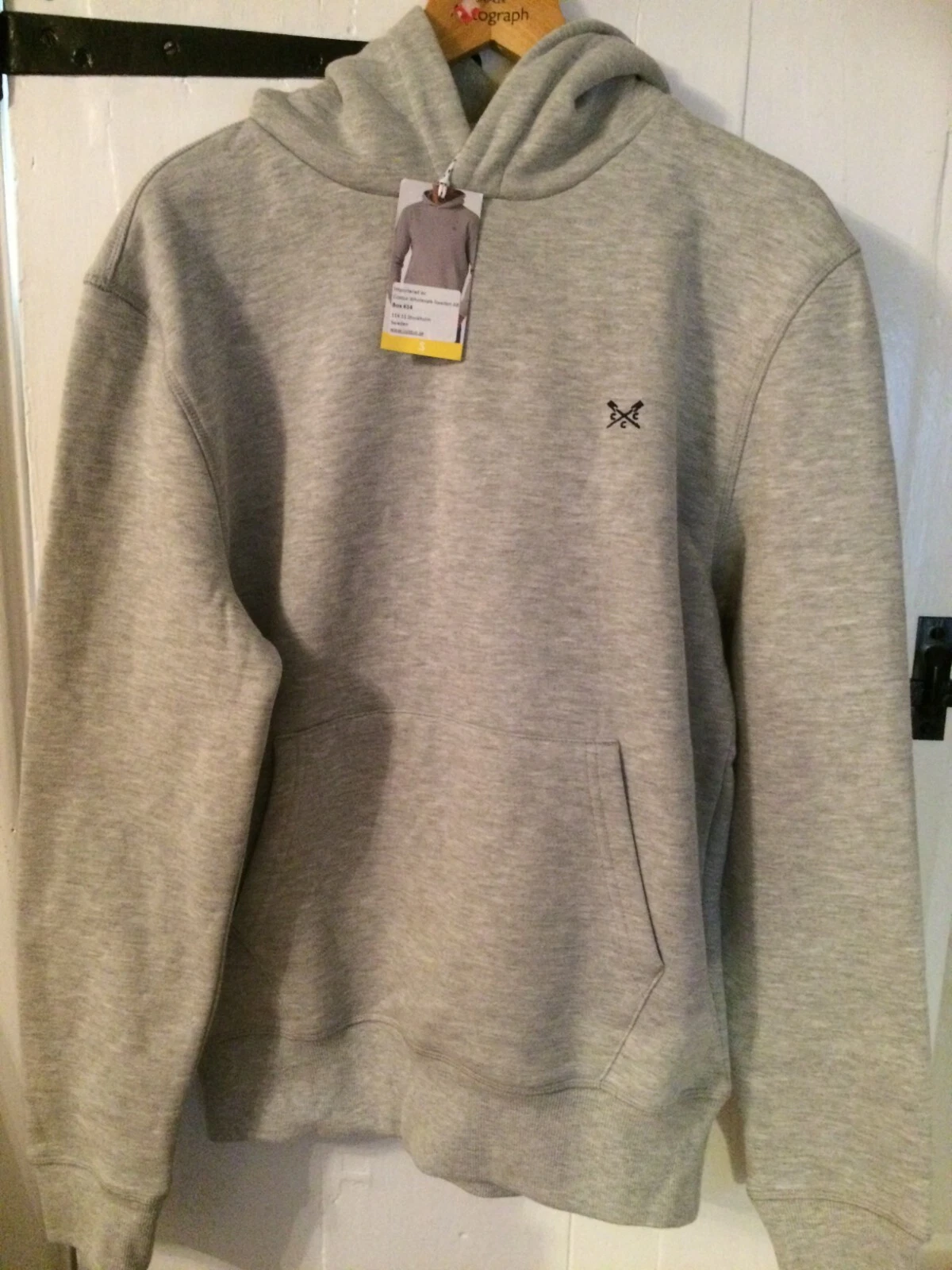 Crew Clothing Hoodie: Light Grey. Size Small. New with Tags. Free Postage.