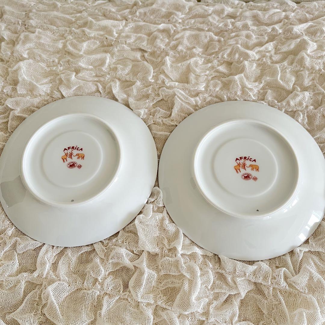 Hermes Africa Tea Cup Saucer Orange Tableware 2 set Animal Hermes Africa Tea Cup Saucer Orange Tableware 2 set Animal