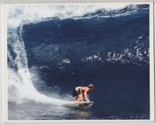 RONNIE BURNS AT PIPELINE 1988, EHUKAI BEACH NORTH SHORE HALEIWA GICLEE 8X10"  