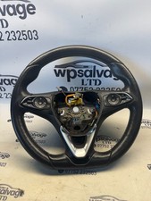 VAUXHALL GRANDLAND X MULTIFUNCTION LEATHER STEERING WHEEL 2018 34240226D