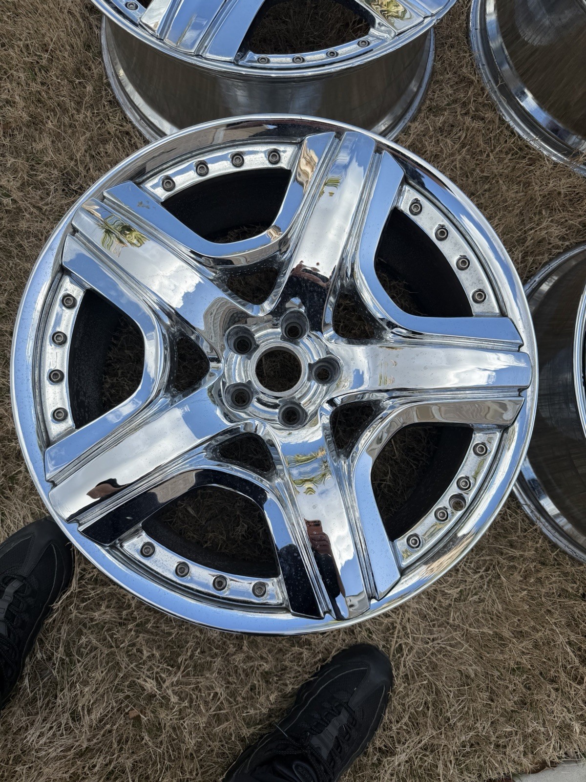 Set Of 4 Chrome Factory Bentley Wheels OEM Mulliner 21 inch GTC