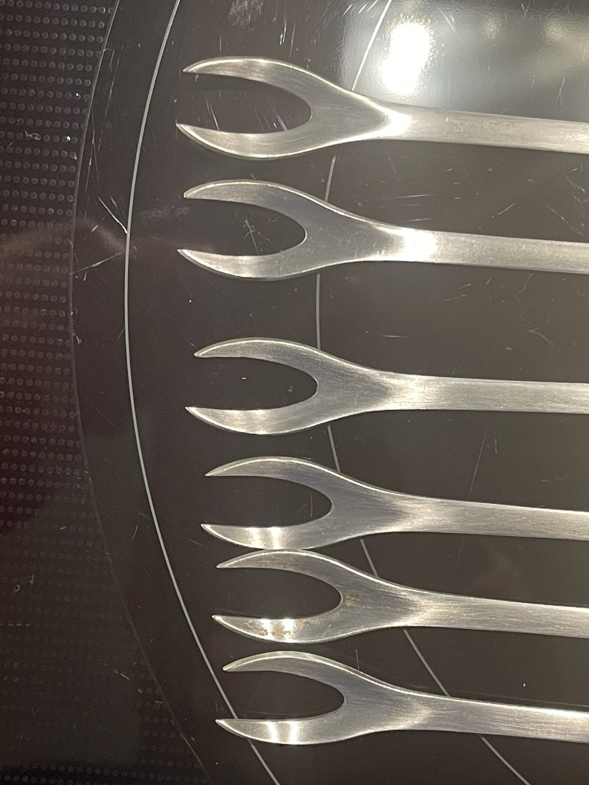 Set Of Six Vintage Fondue Forks Kalmar Designs Italy Original Box Excellent Cond