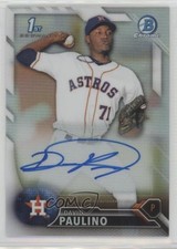2016 Bowman Chrome Prospects Refractor 201/499 David Paulino #BCAP-DP Auto 0c6