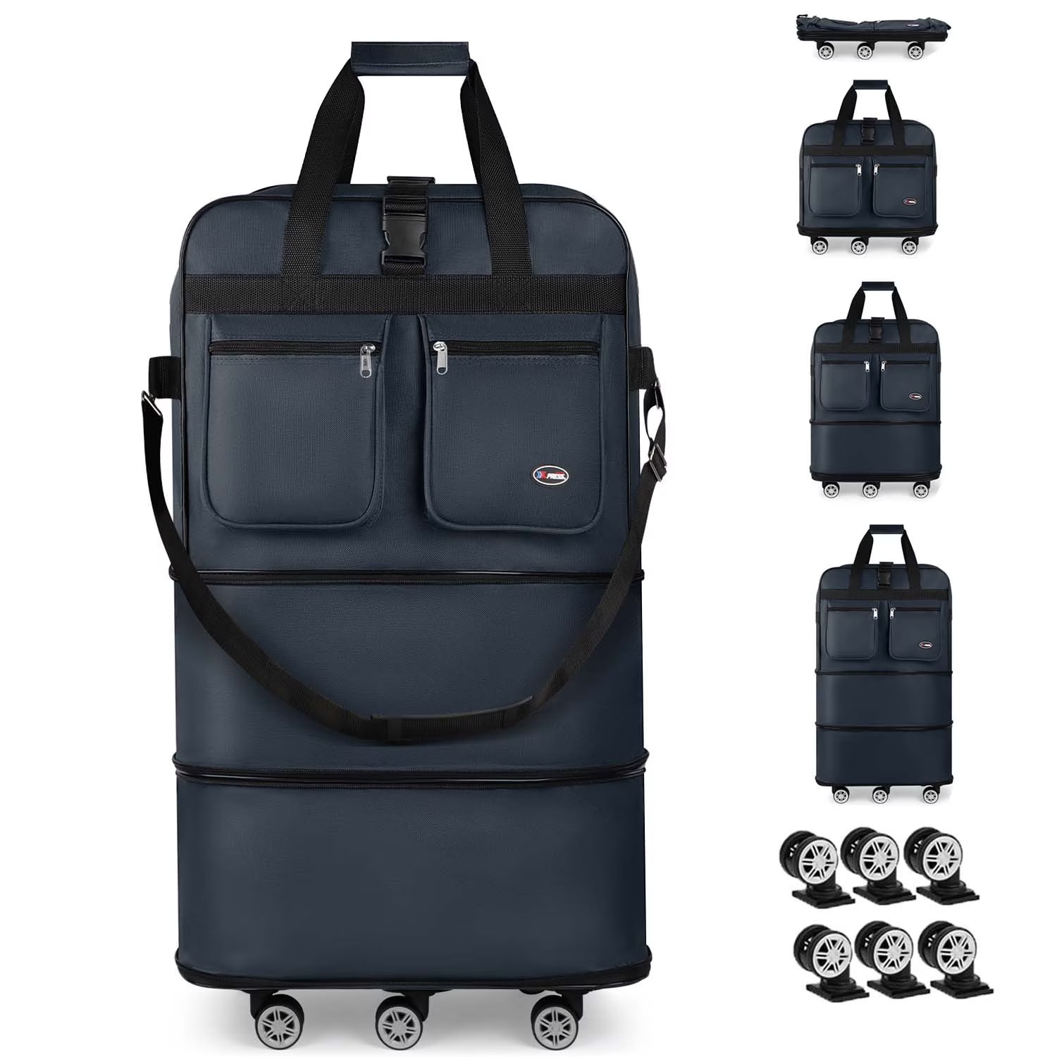 Bag,collapsible Suitcases With Wheels,rolling Du
