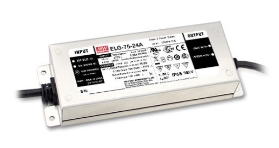Alimentation LED Mean Well ELG avec fonction PFC actif pour éclairage extérieur stable