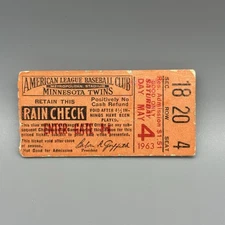 MAY 4, 1963 MICKEY MANTLE HR #407 YANKEES TWINS TICKET STUB MARIS ELSTON HOWARD