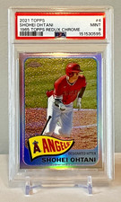 2021 Topps 1965 Redux Chrome Shohei Ohtani #4 PSA 9 MINT Los Angeles Angels