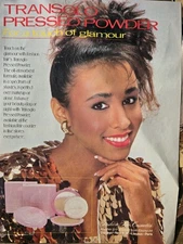 1992 Fashion Fair Pressed Powder Cosmetics African American woman vintage ad