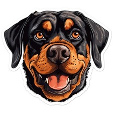 Rottweiler Dog - Vinyl Decal Sticker - Car Window Laptop - ebn11334