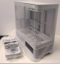 New in box VALKYRIE B360W VK03-M Glass White ATX Computer Case With Fans -