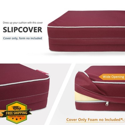 Porch Shield 4pk Patio Chair Seat Cushion Covers, 20x18x4'', Burgundy