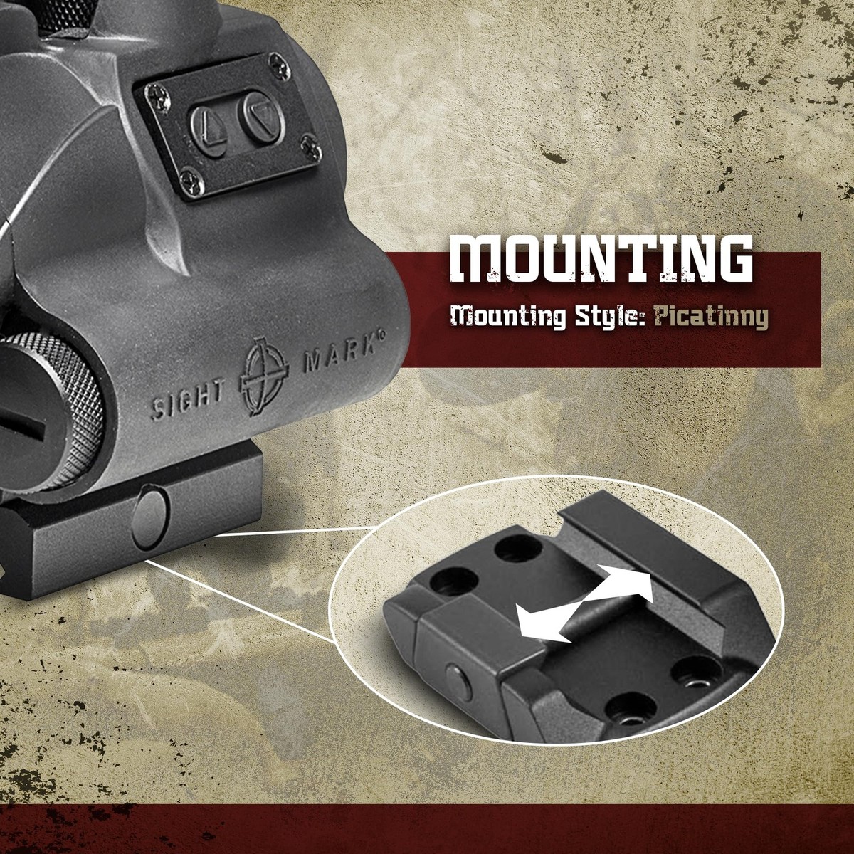 Sightmark Wolverine Red Dot Reflex Sight AA Battery 50000h IP67