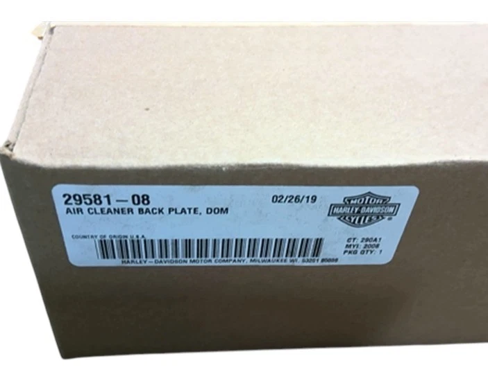 Harley-Davidson Sportster Fat Boy 1957-2015 filtro de aire placa trasera dom 29581-08 Foto 4 de 4