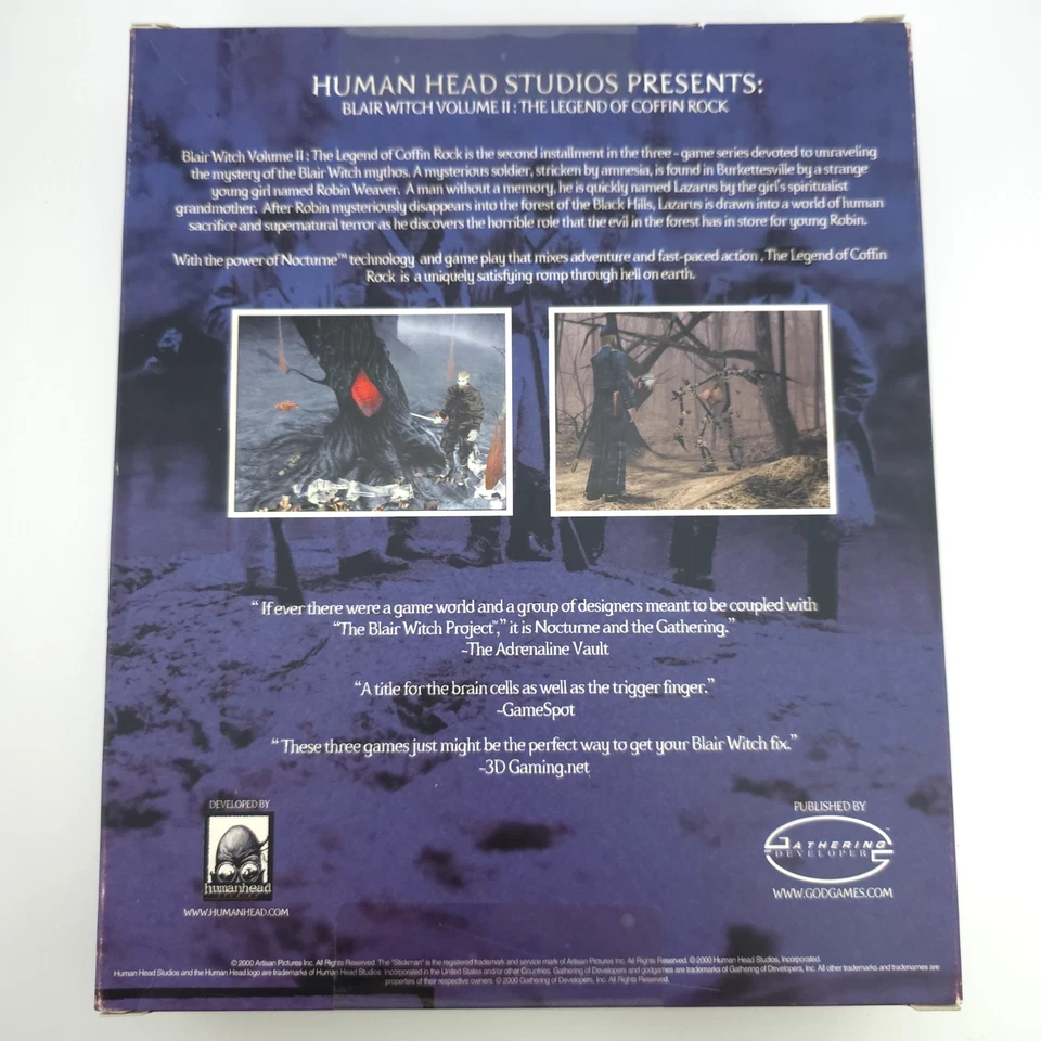 Blair Witch Volume II: The Legend of Coffin Rock, 2000, Big Box, New & Sealed - Image 3 of 4