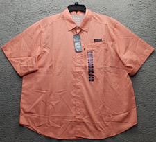 Eddie Bauer Fishing Shirt Men XXL Salmon Woven Tech Hiking Classic EMT4970S 74J 
