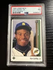 1989 Upper Deck - Star Rookie Ken Griffey Jr #1 (RC) PSA 7