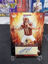 2024 Phoenix Sam Hartman Phoenician Penmanship RC Auto Rookie Card Commanders. rookie card picture