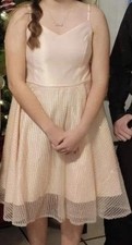 Elegant Cream Spaghetti Strap Dress